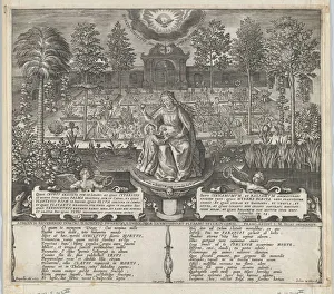 Mary Virgin Collection: The Virgin and Child in the Enclosed Garden, 1606. Creator: Jan Wierix