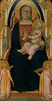 The Virgin and Child Enthroned and Two Angels, c1340. Creator: Daddi, Bernardo (1290-1350)