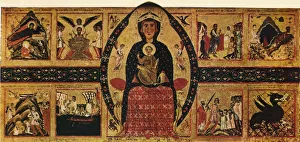 The Virgin and Child Enthroned, with Narrative Scenes, c1263, (1911). Artist: Margarito d Arezzo