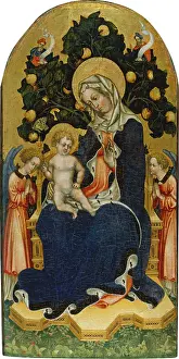 Symbolic Prints: Virgin and Child Enthroned with Worshipping Angels and Prophets