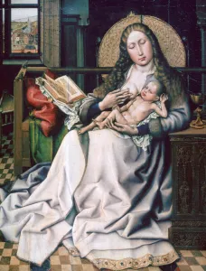Flemalle Prints: The Virgin and Child before a Firescreen, 1440. Artist: Robert Campin