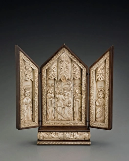 Virgin and Child Flanked by Angels, date unknown. Creator: Unknown