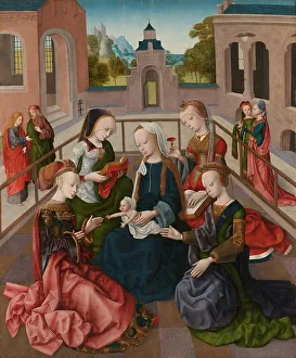 Virgins Prints: The Virgin and Child with Four Holy Virgins
