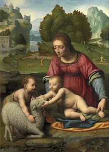Gentle Prints: Virgin and Child with the Infant Saint John the Baptist, 1523. Creator: Bernardino Luini