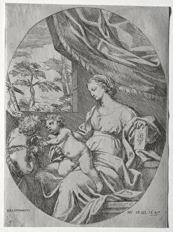 Virgin and Child with the Infant St. John, 1647. Creator: Carlo Maratti (Italian, 1625-1713)