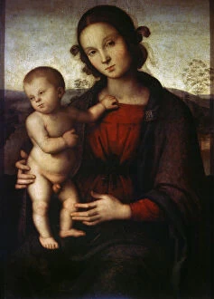Pietro Vannucci Perugino Gallery: Virgin and Child, late 15th or early 16th century. Artist: Perugino