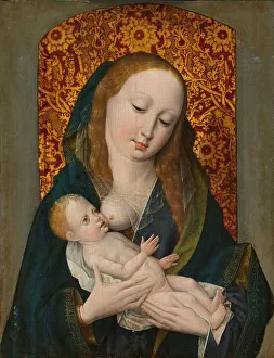 Virgin and Child (Madonna Lactans), c.1500. Creator: Anon
