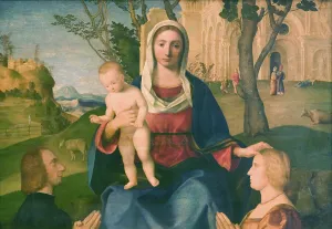 Catena Prints: The Virgin and Child with a Male and a Female Donor