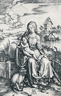 Virgin and Child with a Monkey, 1506 (1906). Artist: Albrecht Durer