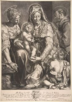 St Francis Collection: Virgin and Child with Saint Catherine, Francis of Assisi and John the Baptist