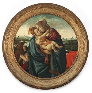Sandro Bottichelli Prints: Virgin And Child With Saint John The Baptist