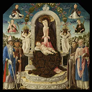 Virgin and child with Saints
