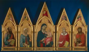 Martini Collection: Virgin and Child with Saints (Boston Polyptych), Between 1321 and 1325