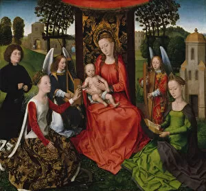 Hans Memling Gallery: Virgin and Child with Saints Catherine of Alexandria and Barbara, early 1480s. Creator