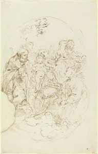 Creti Donato Prints: Virgin and Child with Five Saints. Creator: Donato Creti