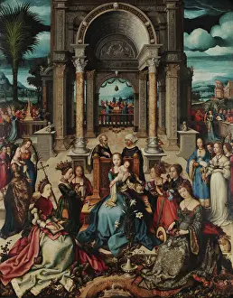 The Virgin and Child with Saints. Creator: Holbein, Hans, the Elder (1465-1524)
