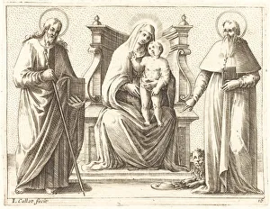 James St Prints: Virgin and Child with Saints James and Jerome, 1608 / 1611. Creator: Jacques Callot