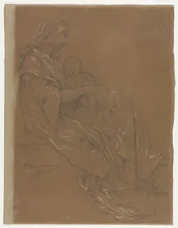 The Virgin and Child, second half 19th century. Creator: William Adolphe Bouguereau (French