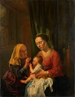 Anne St Prints: Virgin and Child with St Anne, 1630. Creator: Dirck van Hoogstraten