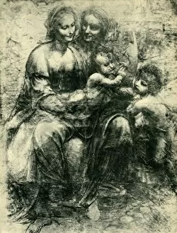 Leonardo De Vinci Gallery: The Virgin and Child with St Anne and St John the Baptist, 1499-1500, (1943). Creator