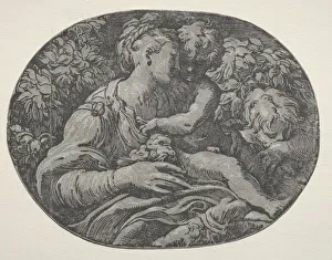 Virgin and Child with St. John, 1500s. Creator: Unknown