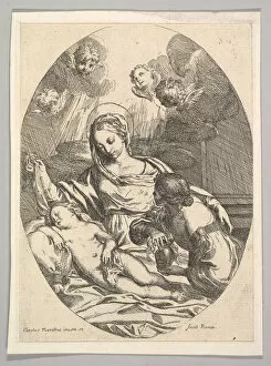 Maratti Carlo Collection: Virgin and Child with St. Mary Magdalen. Creator: Carlo Maratti