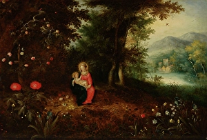 Clearing Prints: Virgin and Child in a Wooded Landscape