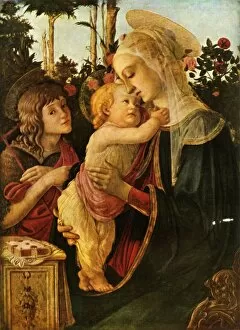 Alessandro Gallery: Virgin and Child with Young St John the Baptist, 1470-1475, (1937). Creator: Sandro Botticelli