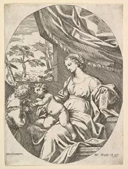 Carlo Maratti Gallery: The Virgin and Child with the Young St. John the Baptist, 1647. Creator: Carlo Maratti