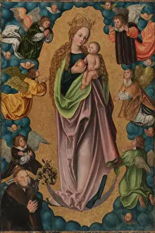 Worship Prints: Virgin on the Crescent Moon Worshipped by the Donor Hieronymus Rudelauf