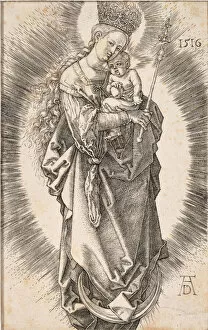 Durer Gallery: The Virgin with a crown of stars and a sceptre, 1516. Creator: Dürer