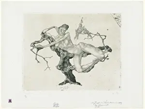Wove Paper Prints: Virgin (dreaming), 1903. Creator: Paul Klee