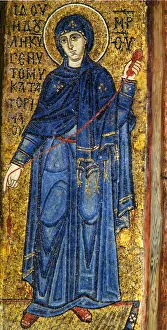 The Virgin fron the Annunciation, 11th century. Artist: Byzantine Master The Virgin fron the Annunciation, 11th century. Artist: Byzantine Master