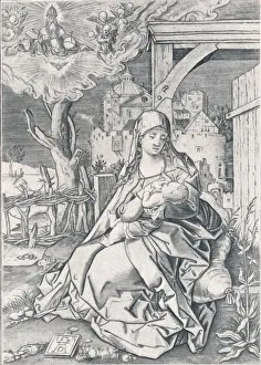Durer Prints: The Virgin by the Gate, 1522 (1906). Artist: Albrecht Durer