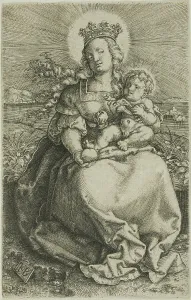 The Virgin on the Grassy Bank, 1520/69. Creator: Jacob Binck