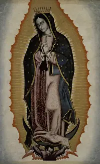 Juan Prints: The Virgin of Guadalupe, 17th century. Creator: Luis de Texeda