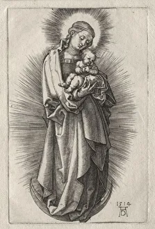 The Virgin with Hairband on a Crescent Moon, 1508. Creator: Albrecht Dürer (German