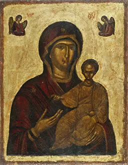Byzantine Icon Gallery: The Virgin Hodegetria, 1500s. Creator: Byzantine icon
