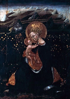 Embellished Gallery: Virgin of Humility, 15th century. Artist: Giovanni di Paolo