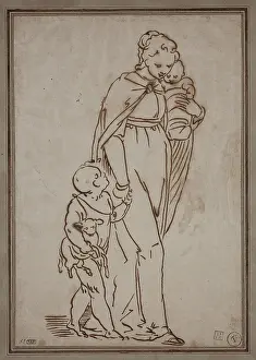 Cream Prints: Virgin, Infant Jesus and St. John, c1570