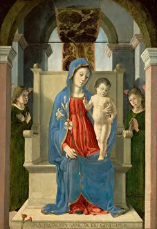 Tempera And Oil On Wood Collection: Virgin with a Lily, 1460s