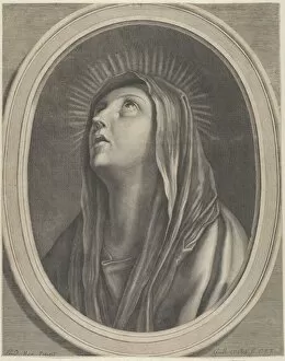 Guidop Reni Gallery: The Virgin looking up... ca. 1650-1704. Creator: Guillaume Vallet