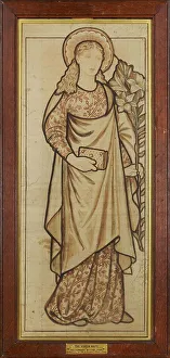 Burne Jones Edward Prints: Virgin Mary, 1863. Creator: Sir Edward Coley Burne-Jones