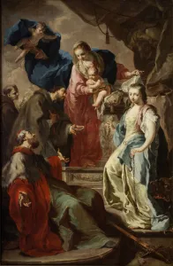 Kern Prints: Virgin Mary with Four Saints, ca 1735