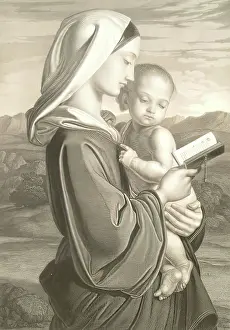 Youth Prints: The Virgin Mother, 1854. Creator: Thomas Vernon