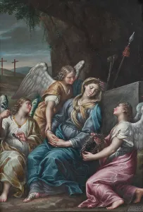 Comforting Prints: The Virgin Mourning at the Tomb, 1764. Creator: Lorenzo Gramiccia