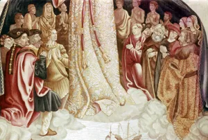Adoring Prints: Detail from The Virgin of the Navigators, 16th century