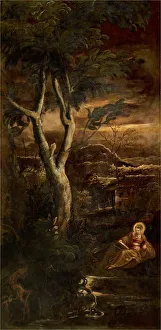 The Virgin reading, ca 1583. Creator: Tintoretto, Jacopo (1518-1594)
