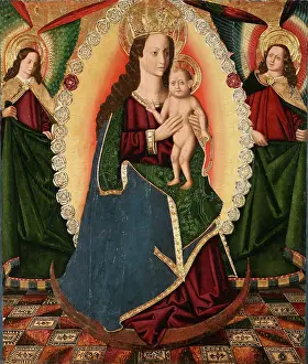 The Virgin of the Rosary, 1475-1499. Creator: Jimenez (Ximenez), Miguel (active 1462-1505)