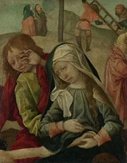 Paintingfragment Prints: Virgin and Saint John Mourning over the Body of Christ